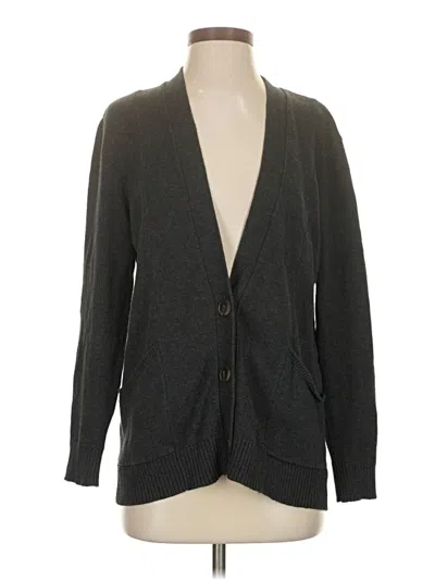 Pre-owned Jjill Cardigan Sweater In Gray