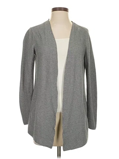 Pre-owned Jjill Cardigan Sweater In Gray