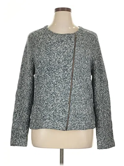 Pre-owned Jjill Cardigan Sweater In Gray