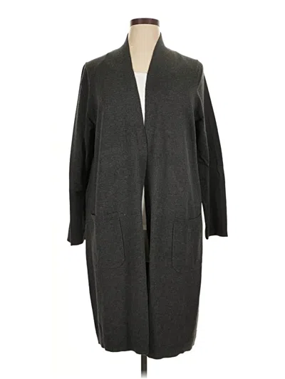 Pre-owned Jjill Cardigan Sweater In Gray