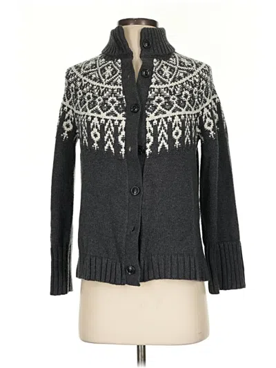 Pre-owned Jjill Cardigan Sweater In Gray