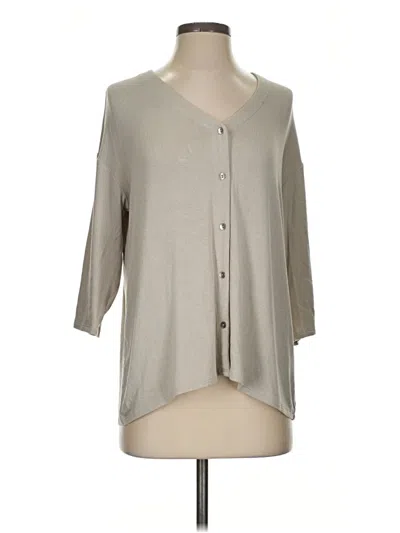 Pre-owned Jjill Cardigan Sweater In Gray