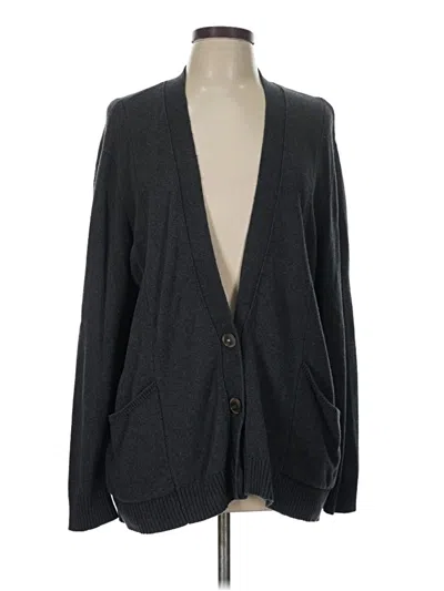 Pre-owned Jjill Cardigan Sweater In Gray