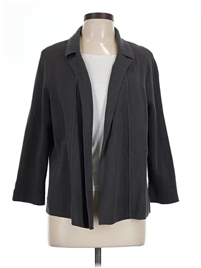 Pre-owned Jjill Cardigan Sweater In Gray