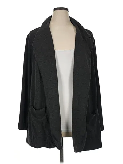 Pre-owned Jjill Cardigan Sweater In Gray