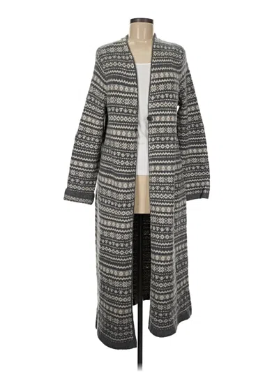 Pre-owned Jjill Cardigan Sweater In Gray