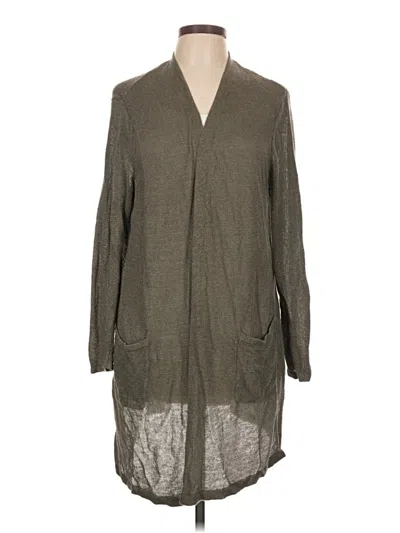 Pre-owned Jjill Cardigan Sweater In Gray