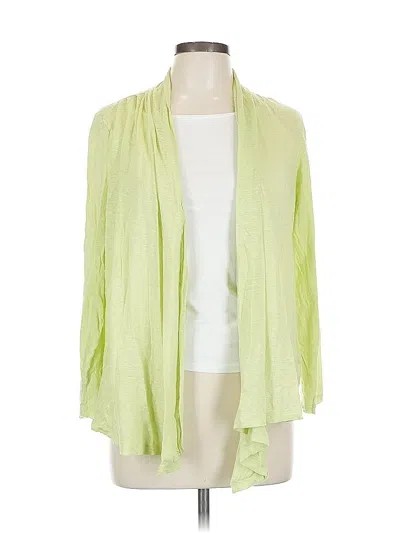 Pre-owned Jjill Cardigan Sweater In Green