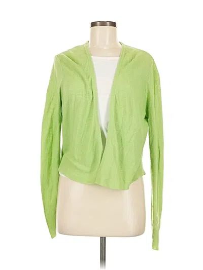 Pre-owned Jjill Cardigan Sweater In Green