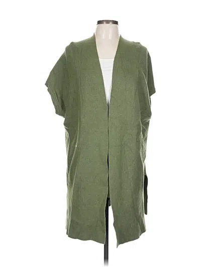 Pre-owned Jjill Cardigan Sweater In Green