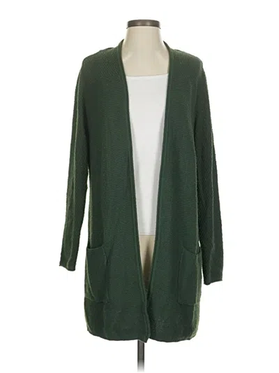 Pre-owned Jjill Cardigan Sweater In Green