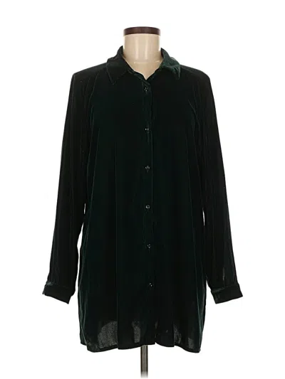 Pre-owned Jjill Cardigan Sweater In Green