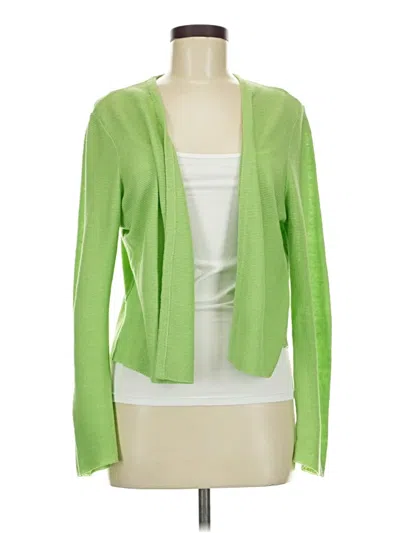 Pre-owned Jjill Cardigan Sweater In Green