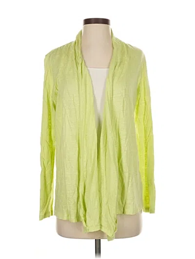 Pre-owned Jjill Cardigan Sweater In Green