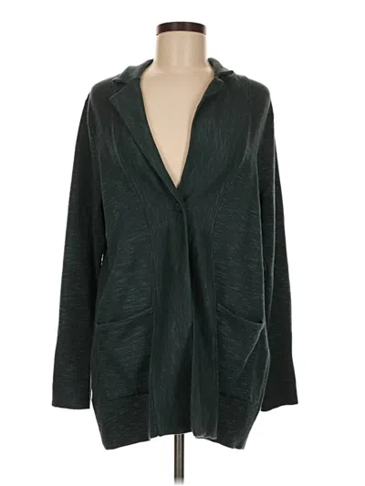 Pre-owned Jjill Cardigan Sweater In Green