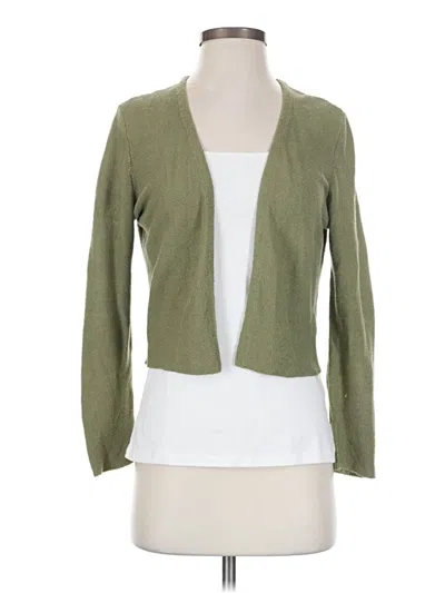Pre-owned Jjill Cardigan Sweater In Green