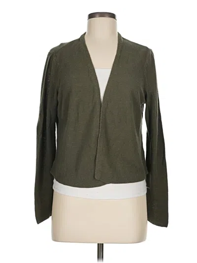 Pre-owned Jjill Cardigan Sweater In Green