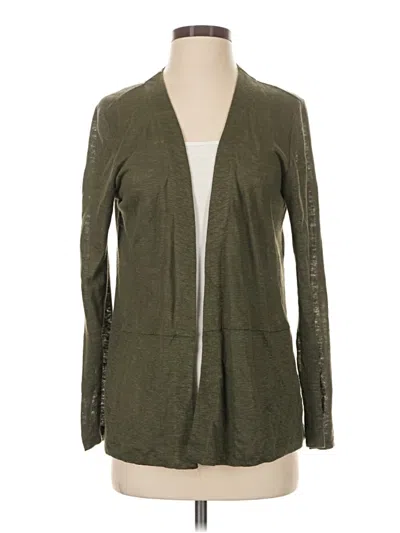 Pre-owned Jjill Cardigan Sweater In Green
