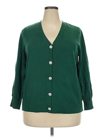 Jjill Cardigan Sweater In Green