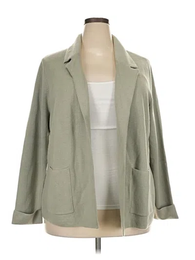 Pre-owned Jjill Cardigan Sweater In Green