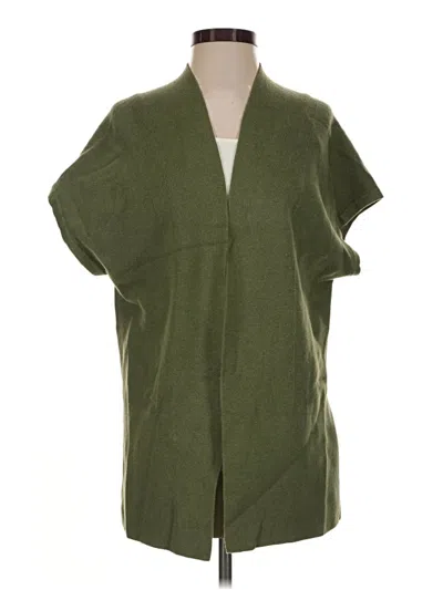Pre-owned Jjill Cardigan Sweater In Green