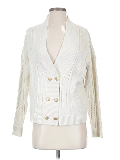 Pre-owned Jjill Cardigan Sweater In Ivory
