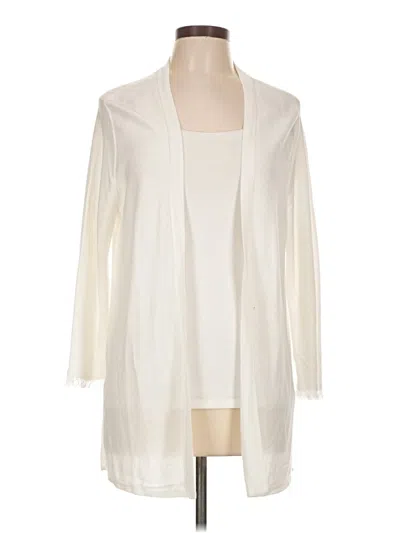 Pre-owned Jjill Cardigan Sweater In Ivory