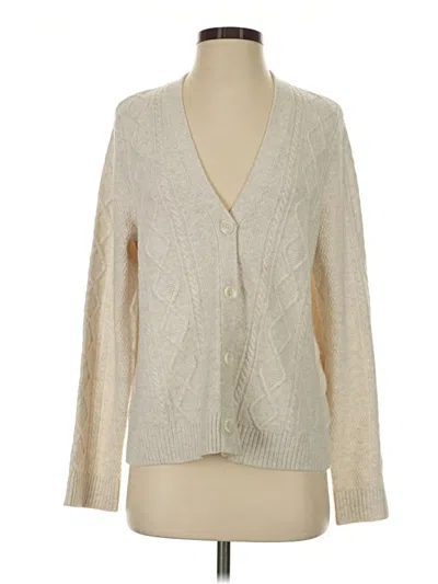 Pre-owned Jjill Cardigan Sweater In Ivory