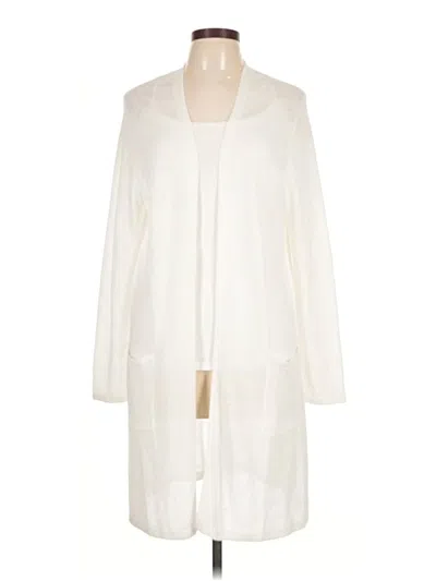 Pre-owned Jjill Cardigan Sweater In Ivory