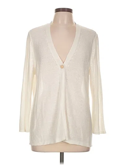 Pre-owned Jjill Cardigan Sweater In Ivory