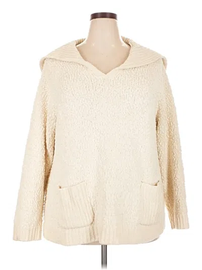 Pre-owned Jjill Cardigan Sweater In Ivory