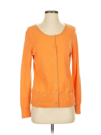 Pre-owned Jjill Cardigan Sweater In Orange