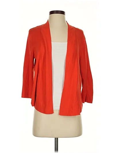 Pre-owned Jjill Cardigan Sweater In Orange