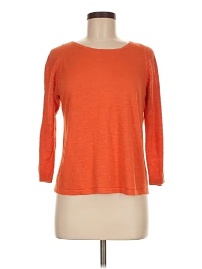 Pre-owned Jjill Cardigan Sweater In Orange