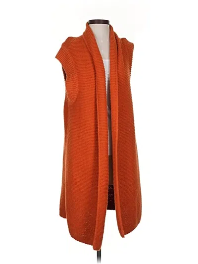 Pre-owned Jjill Cardigan Sweater In Orange