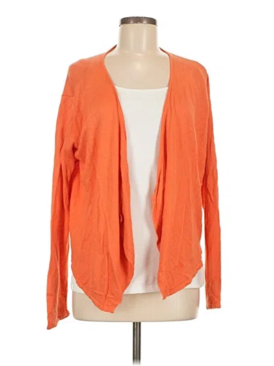 Pre-owned Jjill Cardigan Sweater In Orange