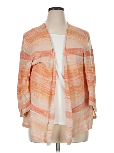 Pre-owned Jjill Cardigan Sweater In Orange