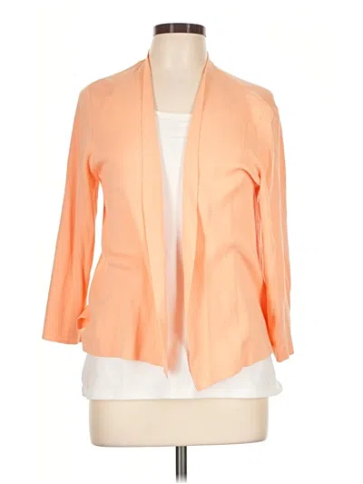 Pre-owned Jjill Cardigan Sweater In Orange