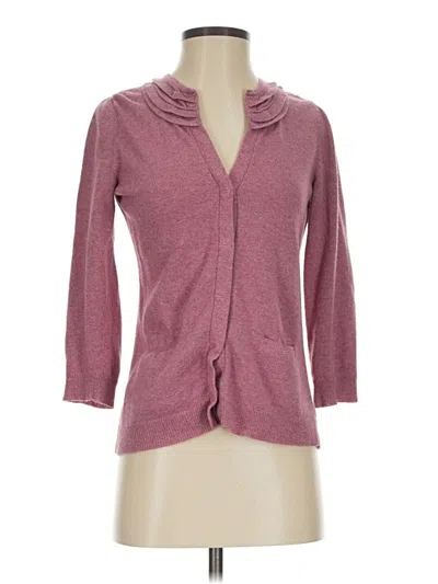 Pre-owned Jjill Cardigan Sweater In Pink