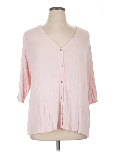 Pre-owned Jjill Cardigan Sweater In Pink