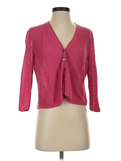 Pre-owned Jjill Cardigan Sweater In Pink