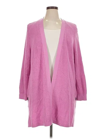 Pre-owned Jjill Cardigan Sweater In Pink