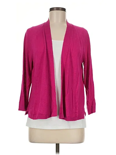 Pre-owned Jjill Cardigan Sweater In Pink