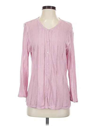 Pre-owned Jjill Cardigan Sweater In Pink