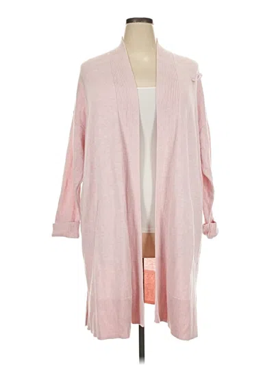 Pre-owned Jjill Cardigan Sweater In Pink