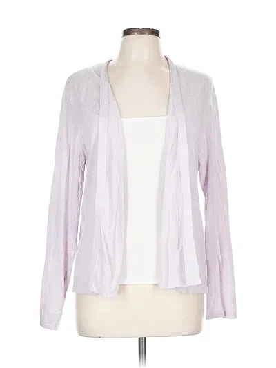 Pre-owned Jjill Cardigan Sweater In Purple