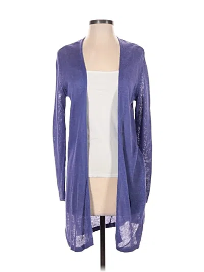 Pre-owned Jjill Cardigan Sweater In Purple