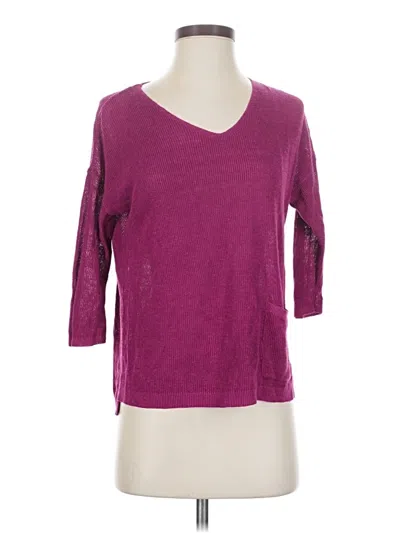 Pre-owned Jjill Cardigan Sweater In Purple