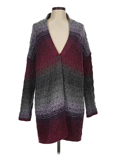 Pre-owned Jjill Cardigan Sweater In Purple