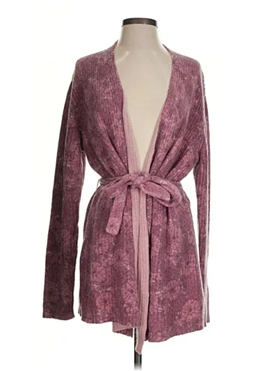 Pre-owned Jjill Cardigan Sweater In Purple